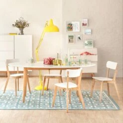 Table LINDHOLM Ovale -Reflet Maison esstisch lindholm eiche teilmassiv weiss 580898