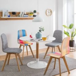 Reflet Maison -Reflet Maison esstisch maud i esche teilmassiv weiss esche 5126440