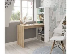 Bureau Réversible Avec étagère -Reflet Maison f2b45cbc9a834505b20ef777b8c4ba5f