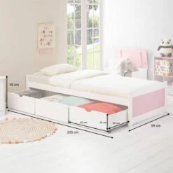 Lit Fonctionnel MIA 90x200 Cm -Reflet Maison f75bf035ae2d4fae94815dd3444c4efe