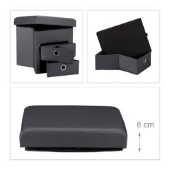 Tabouret De Rangement Carré Pliant -Reflet Maison f7c7dec841804313b0f44a9282d28066