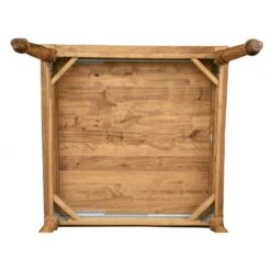 Table De Cuisine Country 120x120cm -Reflet Maison f94a43cde5454be6a1408ae28973605c