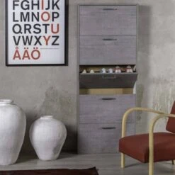 Meuble Chaussures Chêne H.164 Cm - TIDY -Reflet Maison f9749189746a438793162c16f2ddadc3