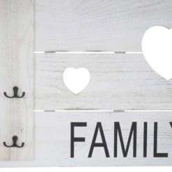 Vestaire Mural HWC-C89 Family Shabby -Reflet Maison f99218a3b38845cf93cc4097a0e05aa9