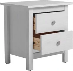 Table Chevet 2 Tiroirs Betty Blanc -Reflet Maison fa514a337e62419086abae668901ab3e