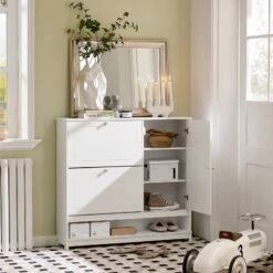 Armoire à Chaussures FSR114-W -Reflet Maison fc1af61e62ca4e58a6e27227755bb1ee