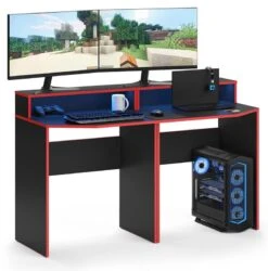 Bureau Ordinateur Kron Noir/rouge Set 4 -Reflet Maison fc856e05a61c4c3fb8046b9c405e8b67.cropped 43 65 898 910.processed