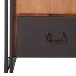 Armoire Manchester II -Reflet Maison garderobenschrank manchester akazie teilmassiv akazie akazie anthrazit 110 cm 2 tuerig 4874988