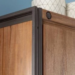 Armoire Manchester II -Reflet Maison garderobenschrank manchester akazie teilmassiv akazie akazie anthrazit 110 cm 2 tuerig 4882448