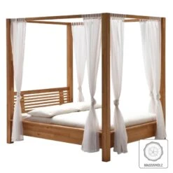 Lit à Baldaquin Lisa -Reflet Maison himmelbett lisa massivholz 180 x 200cm eiche 3430301