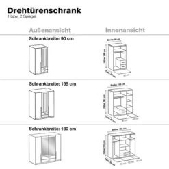 Armoire à Portes Battantes Nuevo 8 Armoire à Portes Battantes Nuevo -Reflet Maison home design salta kleiderschrank alpinweiss absetzung anthrazit versch groessen m wi ssk 0178a 2