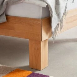 Lit En Bois Massif AresWOOD -Reflet Maison massivholzbett areswood 100 x 200cm kernbuche geoelt 3597625