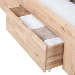 Lit En Bois Massif EosWOOD -Reflet Maison massivholzbett eoswood inklusive 4 bettkaesten eiche massiv 180 x 200cm eiche weissoel 3396705