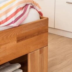 Lit EosWOOD (avec Tiroirs) -Reflet Maison massivholzbett eoswood inklusive 4 bettkaesten kernbuche massiv 534132