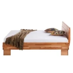 Lit En Bois Massif MaiaWOOD -Reflet Maison massivholzbett maiawood buche massiv 140 x 200cm 4238712