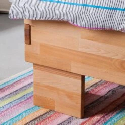 Lit En Bois Massif MaiaWOOD -Reflet Maison massivholzbett maiawood buche massiv 140 x 200cm 4238724