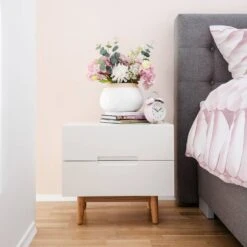 Table De Chevet LINDHOLM -Reflet Maison nachtschrank lindholm mattweiss 5153892