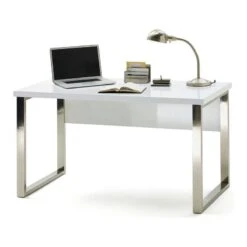 Bureau Paddington I -Reflet Maison paddington schreibtisch hochglanz weiss lackiert 1225030