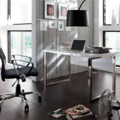 Bureau Paddington I -Reflet Maison paddington schreibtisch hochglanz weiss lackiert 1225031