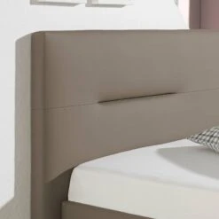 Lit Capitonné Jonsberg -Reflet Maison polsterbett jonsberg kunstleder 100 x 200cm taupe 4302696