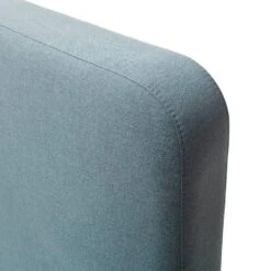 Lit Capitonné Mattis -Reflet Maison polsterbett mattis webstoff eiche massiv eisblau eiche 160 x 200cm 5192864