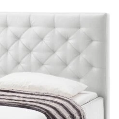 Lit Capitonné Pisa -Reflet Maison polsterbett pisa kunstleder weiss 4186972