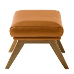 Pouf Repose-pieds Hepburn I -Reflet Maison polsterhocker hepburn echtleder echtleder neka cognac 5025440