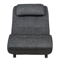 Fauteuil De Relaxation Long Island Tissu -Reflet Maison relaxliege long island webstoff stoff parsa grau schwarz 3940920