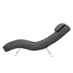 Fauteuil De Relaxation Long Island Tissu -Reflet Maison relaxliege long island webstoff stoff parsa grau schwarz 3940932