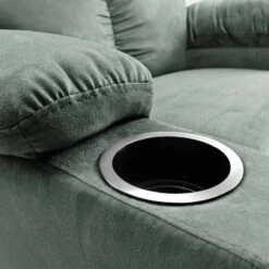 Fauteuil De Relaxation Norvell -Reflet Maison relaxsessel norvell microfaser dunkelgruen 4874232