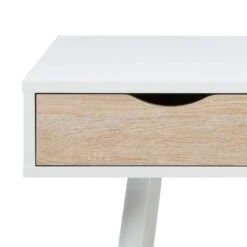 Bureau Dingus -Reflet Maison schreibtisch dingus weiss eiche furnier 3205153