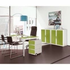 Bureau EasyDesk -Reflet Maison schreibtisch easydesk weiss gruen 140 x 80 cm 1989614