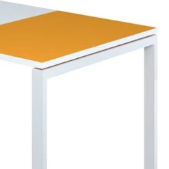 Bureau EasyDesk -Reflet Maison schreibtisch easydesk weiss orange 140 x 80 cm 1722590