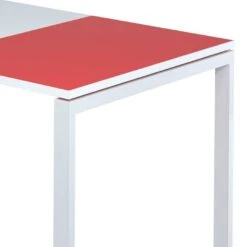 Bureau EasyDesk -Reflet Maison schreibtisch easydesk weiss rot 140 x 80 cm 1722602