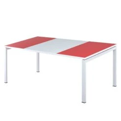 Bureau EasyDesk -Reflet Maison schreibtisch easydesk weiss rot 140 x 80 cm 1836294