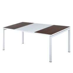 Bureau EasyDesk -Reflet Maison schreibtisch easydesk weiss wenge 140 x 80 cm 1836302
