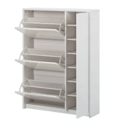 Meuble à Chaussures Glaze -Reflet Maison schuhkommode glaze hochglanz weiss 368273