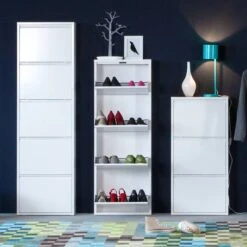 Meuble à Chaussures Holger -Reflet Maison schuhschrank cabinet weiss 2550786