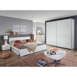 Armoire à Portes Coulissantes Lorca -Reflet Maison schwebetuerenschrank lorca alpinweiss hochglanz weiss 181 cm 2 tuerig 2289206