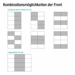 Armoire à Portes Coulissantes Quadra -Reflet Maison schwebetuerenschrank quadra spiegel alpinweiss glas weiss breite x hoehe 315 x 210 cm 1916886