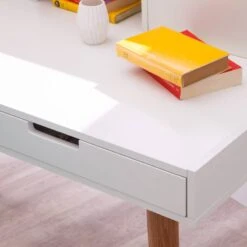 Bureau LINDHOLM -Reflet Maison sekretaer lindholm weiss eiche massiv 4037284