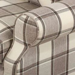 Fauteuil à Oreilles Colmar XL 23 Fauteuil à Oreilles Colmar XL -Reflet Maison sessel corteen webstoff braun beige 4283708