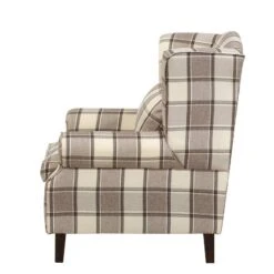 Fauteuil à Oreilles Colmar XL 20 Fauteuil à Oreilles Colmar XL -Reflet Maison sessel corteen webstoff braun beige 4283732