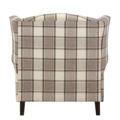 Fauteuil à Oreilles Colmar XL 21 Fauteuil à Oreilles Colmar XL -Reflet Maison sessel corteen webstoff braun beige 4283736