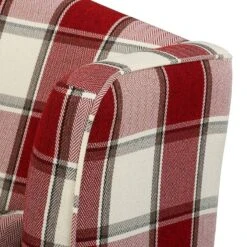 Fauteuil à Oreilles Colmar XL 32 Fauteuil à Oreilles Colmar XL -Reflet Maison sessel corteen webstoff rot beige 4283760