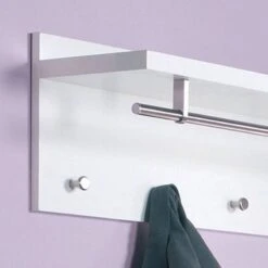 Porte-manteaux Mural Yolo I -Reflet Maison wandgarderobe yolo i hochglanz weiss 245762