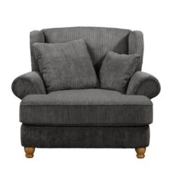 Fauteuil XXL Colares -Reflet Maison xxl sessel colares cord grau 4518888